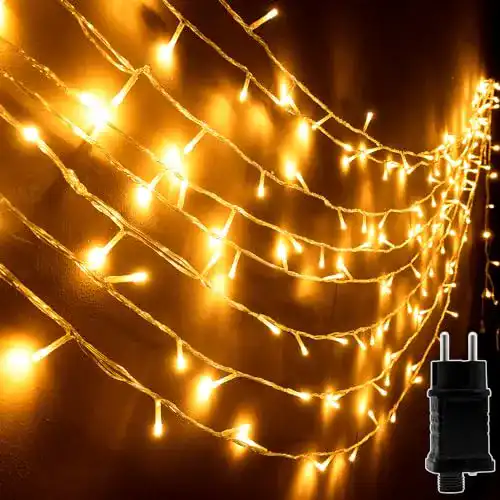 Lichterkette Uping für Außen mit 100 warmweißen LEDs und IP44 Schutz