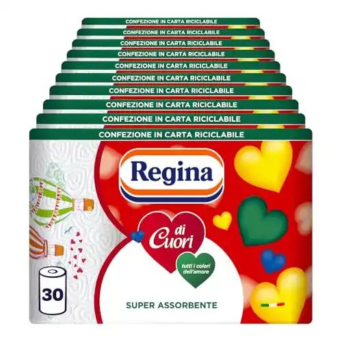 Küchenpapier Regina di Cuori mit 30 Rollen