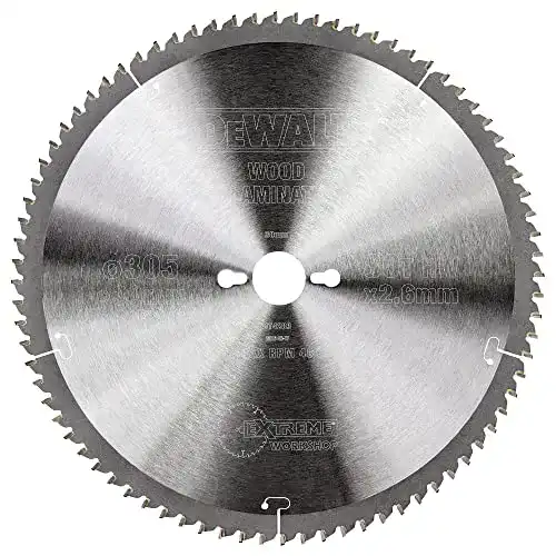 Kreissägeblatt für Aluminium DeWalt DT4283-QZ 305 mm 80 Zähne