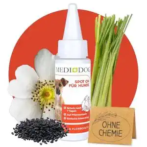 Medidog Spot-On für Hunde 50 ml Natürlicher Zeckenschutz