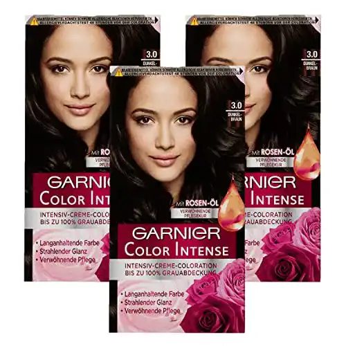 Haarfarbe Dunkelbraun Garnier Creme-Coloration für langanhaltende Farbe