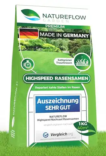 Schattenrasen NATUREFLOW Rasensamen schnellkeimend 20 kg