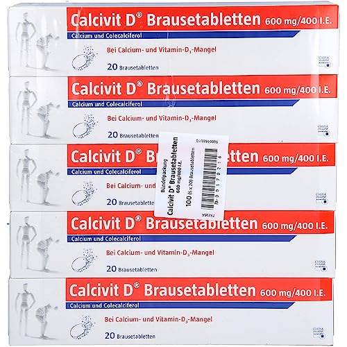 Calcium-Brausetabletten Calcivit D 600mg/400 internationale Einheiten