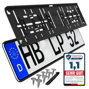 Kennzeichenhalter L & P Car Design Rahmenlos ohne sichtbare Befestigungspunkte