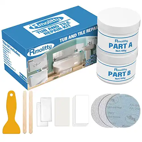 Fliesen Reparaturset Paistely Weiß 200g für Keramik und Emaille