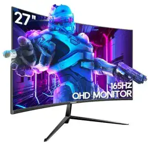 165 Hz Gawfolk 27 Zoll Curved Gaming Monitor mit 2K QHD Display