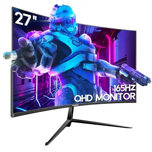 165 Hz Gawfolk 27 Zoll Curved Gaming Monitor mit 2K QHD Display