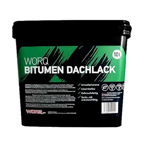 Bitumen Dickbeschichtung Worq Pro 10L für Dachlack und Schutzanstrich