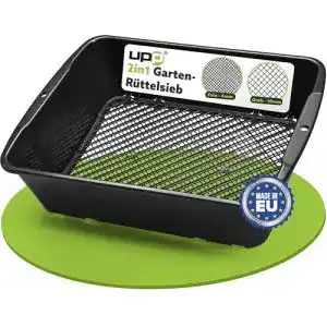 Gartensieb UPP 2-in-1 für effektives Aussieben von Erde und Steinen