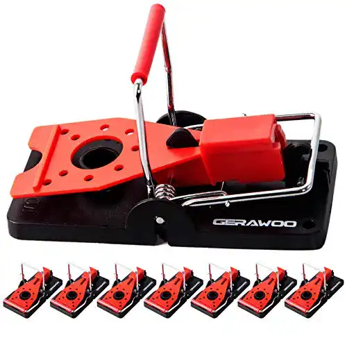 Mausefalle Schlagfalle GERAWOO 8er Set für effektive Nagetierbekämpfung