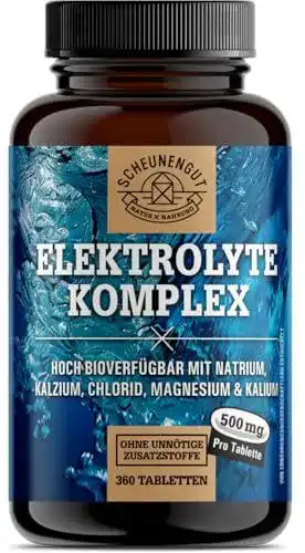 Elektrolyt-Tabletten mit 1000mg Elektrolyten pro Dosis von Scheunengut