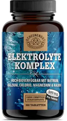 Elektrolyt-Tabletten mit 1000mg Elektrolyten pro Dosis von Scheunengut