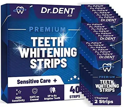 DrDent Premium Zahnaufheller Streifen für schonende Zahnaufhellung