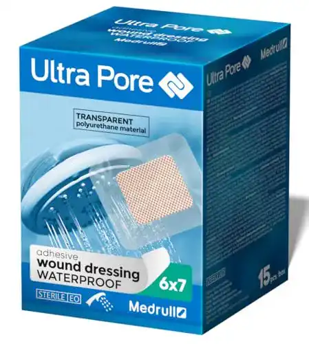 Duschpflaster Medrull Ultra Pore steril, transparent und wasserdicht