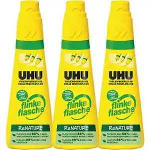UHU Vielzweckkleber 46541 Flasche 100 g im 3er Set