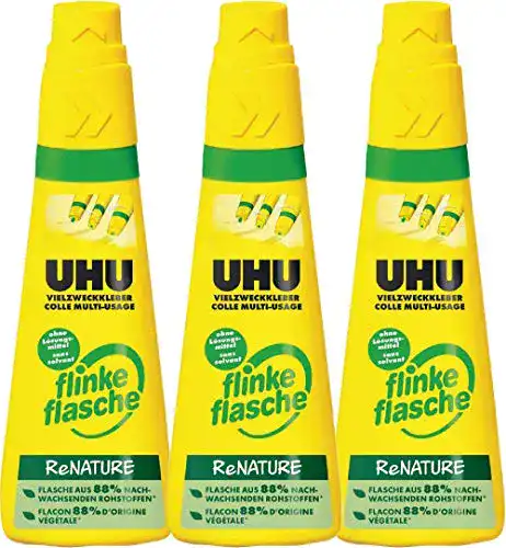 UHU Vielzweckkleber 46541 Flasche 100 g im 3er Set
