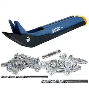 Hohlraumdübel Rapid XP10 Set mit Zange, 20 Dübel, Bohrer und Bit