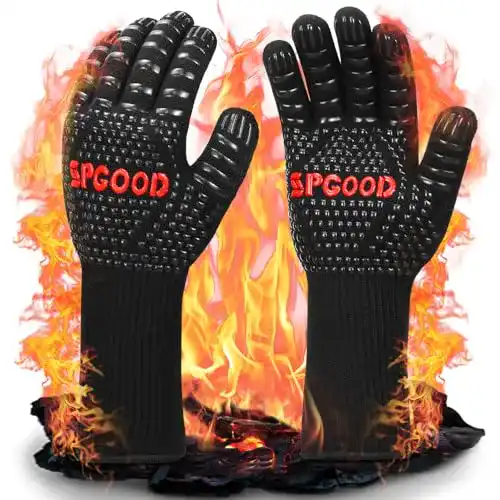 Hitzebeständige Grillhandschuhe SPGOOD für sicheres Grillen