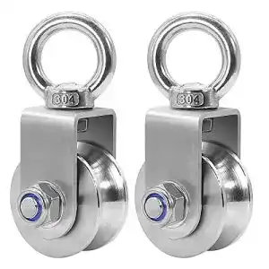 Umlenkrolle Dudu Cream mit 2 Kugellagern, 48 mm, 2 Stück