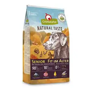GranataPet Natural Taste Senior Hundefutter für ältere Hunde, Trockenfutter