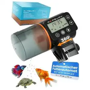 Futterautomat für Aquarien von Measury, automatische Fischfütterung