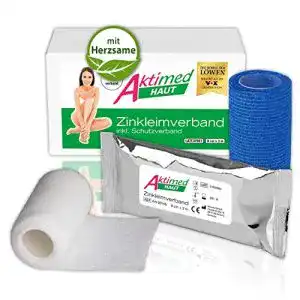 Zinkleimverband Aktimed Haut – kühlender feuchter Zinkverband