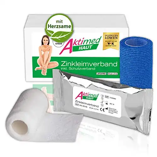 Zinkleimverband Aktimed Haut – kühlender feuchter Zinkverband