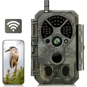 Wildkamera mit WLAN und Nachtsicht von Folgtek – 64MP 1296P