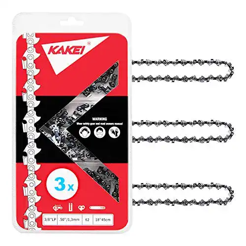 Sägekette KAKEI 3/8″ 1,3 mm 62 TG 45 cm – 3 Stück