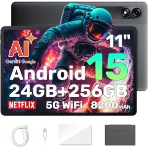 Blackview Tablet 256GB mit 11 Zoll Display, Android 15 und 24GB RAM