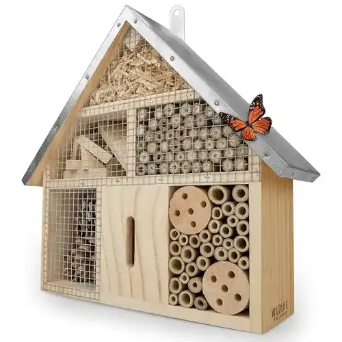 Insektenhotel Wildlife Friend aus Holz und Metall