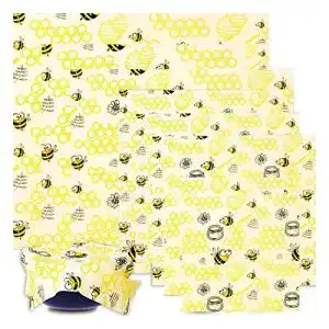 Bienenwachstuch Balfer Bienenwachs-Wraps 8er-Set für Lebensmittel