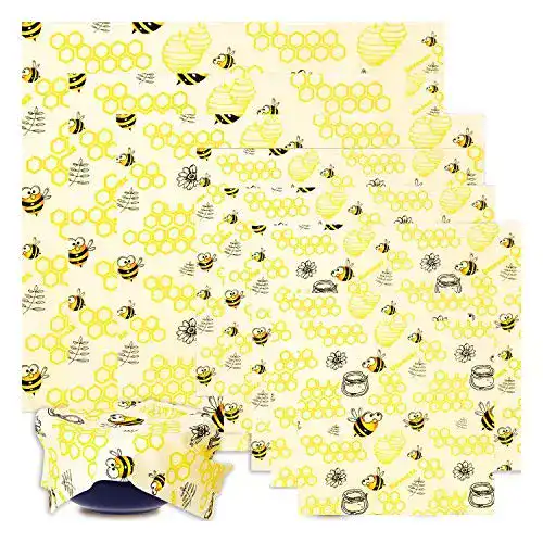 Bienenwachstuch Balfer Bienenwachs-Wraps 8er-Set für Lebensmittel
