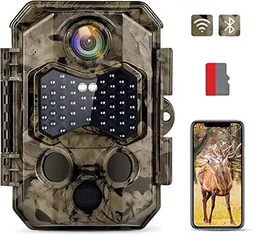 Hapimp Wildkamera WLAN 4K 48MP mit App und Nachtsicht