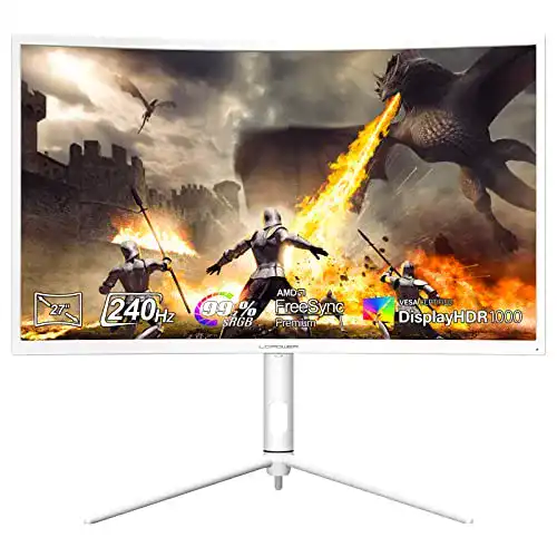 LC-Power 27 Zoll Curved Gaming Monitor mit 240Hz und HDR 1000