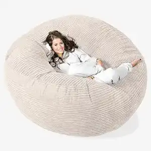 Sitzsack Lounge Pug XXL Sofa und Schlafsofa in Cord Creme