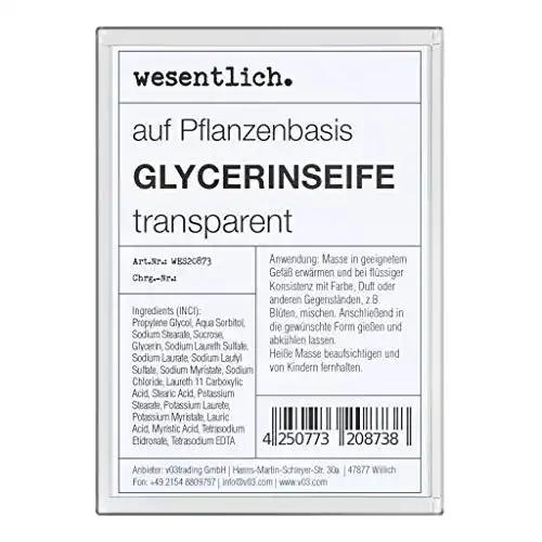 Rohseife Wesentlich – Glycerinseife 500g für DIY Seifenprodukte