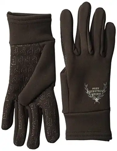 Winter Reithandschuhe PFIFF 101390 für Damen in Braun, Größe XS