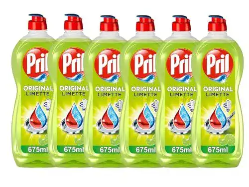 Pril Spülmittel Original Limette 6x 675 ml – Handgeschirrspülmittel