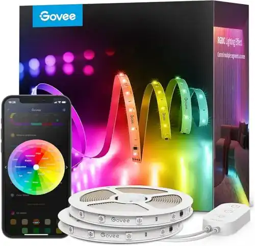 Govee LED Strip 30 m, Smart RGBIC LED Beleuchtung mit App und Sprachsteuerung