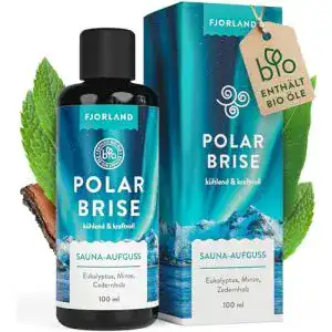 Bio Saunaaufguss Fjorland Polarbrise mit Eukalyptus, Minze und Cedernholz