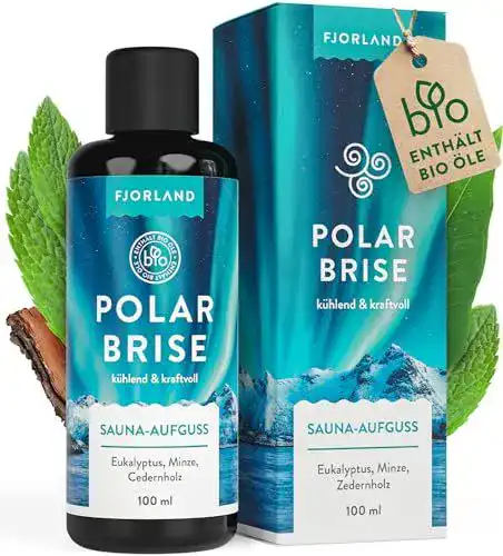 Bio Saunaaufguss Fjorland Polarbrise mit Eukalyptus, Minze und Cedernholz