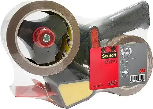 Paketbandabroller mit Pistolengriff und Scotch Klebeband