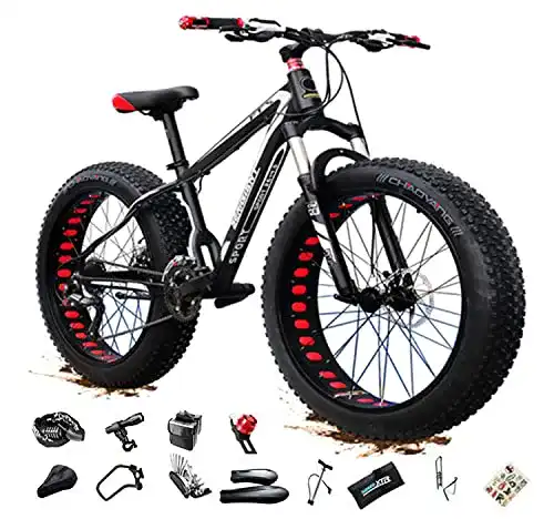 Fatbike ASEDF 26 Zoll Mountainbike für Erwachsene