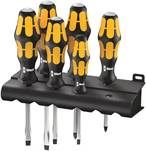 Wera Schraubendrehersatz 932/918/6 – 6-teilig mit Rack