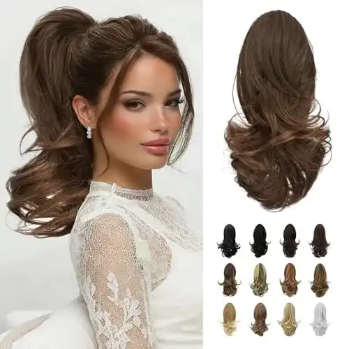 Haarteil Sofeiyan 33 cm Pferdeschwanzverlängerung mit Clip