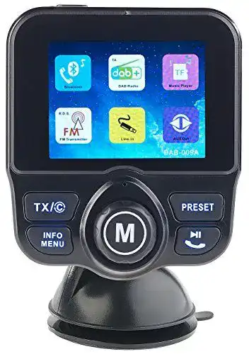 DAB-FM-Transmitter Auvisio für Auto: DAB+/DAB-Empfänger