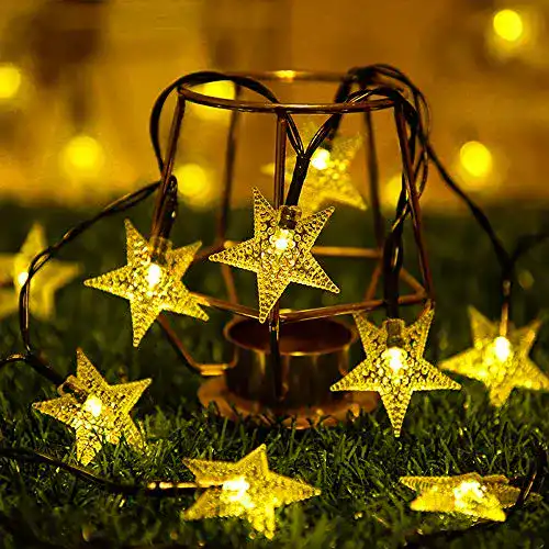 Solar Lichterkette Fohil für Außenbereich mit 100 LEDs und 12 Metern Länge