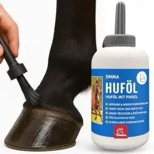 Huföl für Pferde mit Pinsel 480ml – Hufpflege von EMMA