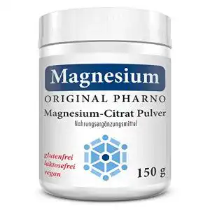 Magnesiumcitrat Pulver von Pharno – 100% reines Nahrungsergänzungsmittel